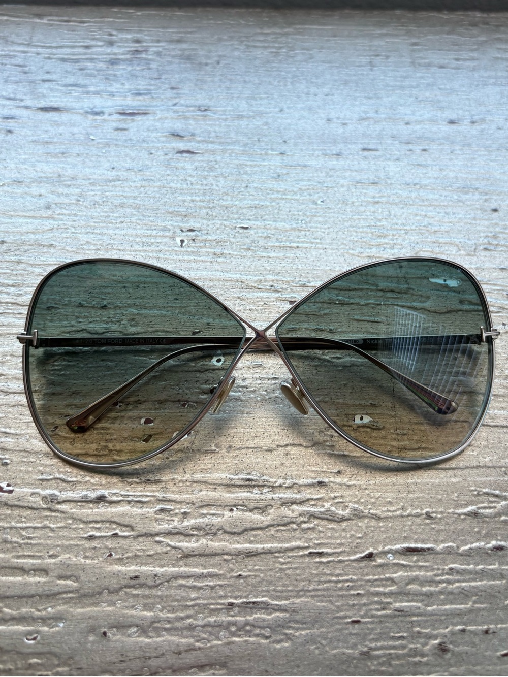 Tom Ford Nickie TF 842 Gradient Brown Sunglasses - Picture 2 of 8